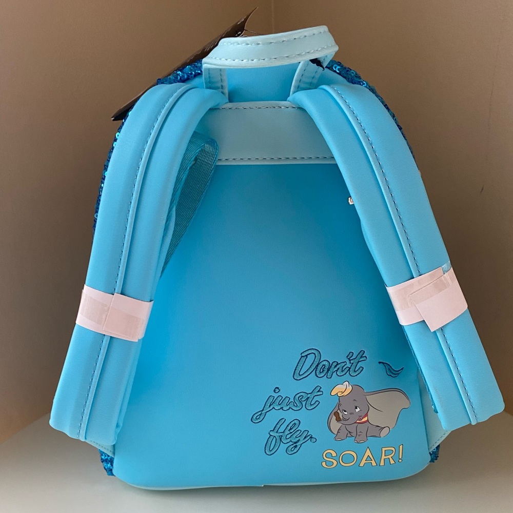 LOUNGEFLY Disney Dumbo Sequin Mini Backpack - Picture 6 of 15